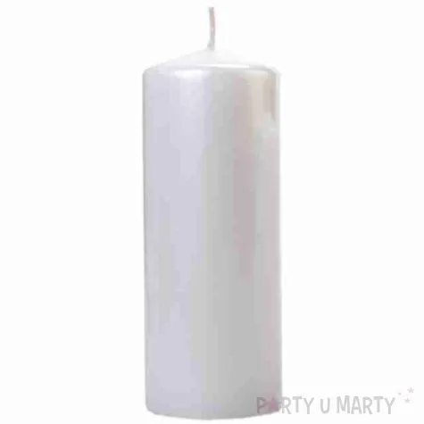 swieca klubowa metalik 150x60 mm perlowa 6 szt