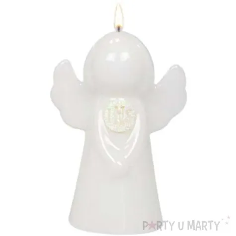 swieca komunijny aniolek biala adpal 115 80 mm