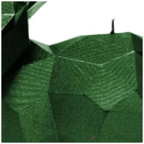 swieca krolik xxl zielony metalik candellana