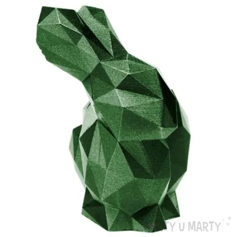 swieca krolik xxl zielony metalik candellana