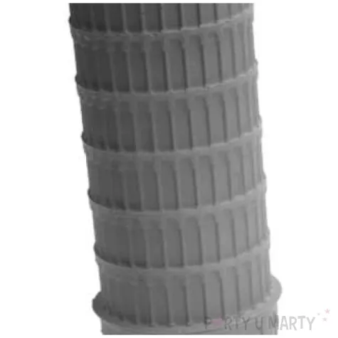 swieca krzywa wieza w pizie szary perlowy candellana