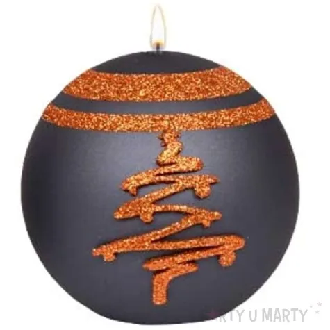 swieca kula choinka czarna adpal 100 mm