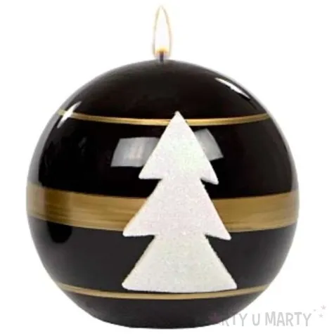 swieca kula choinka czarna adpal 80 mm