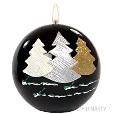 swieca kula choinki czarna adpal 80 mm