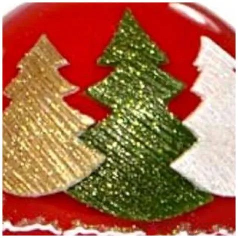 swieca kula choinki czerwona adpal 80 mm