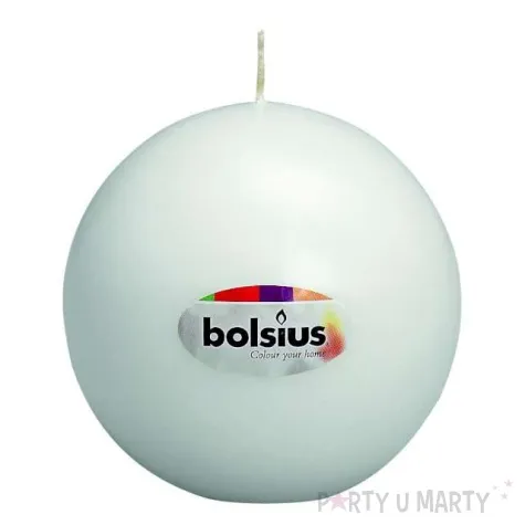 swieca kula classic bialy bolsius 70mm
