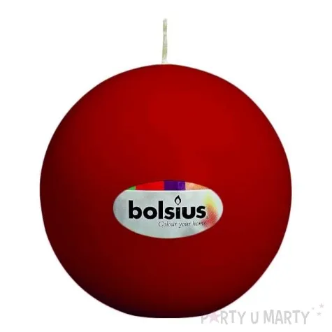 swieca kula classic bordowy bolsius 70mm