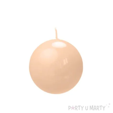 swieca kula fi 100 lakier jasny karmel 6 szt