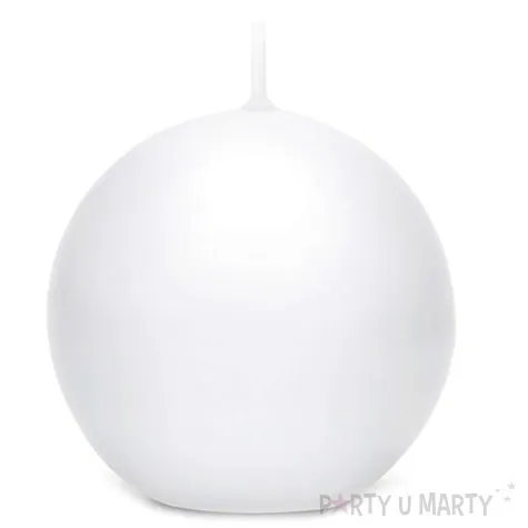 swieca kula fi 100 matowa biala 6szt 1 op