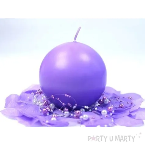 swieca kula fi 100 matowa wrzos 6szt 1op