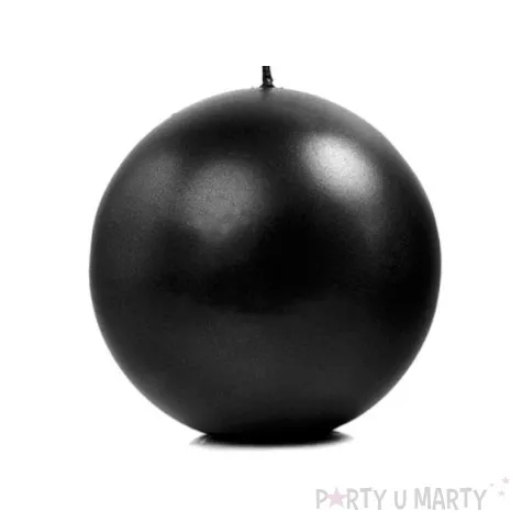 swieca kula fi 100 metalik czarna 6 szt 1op