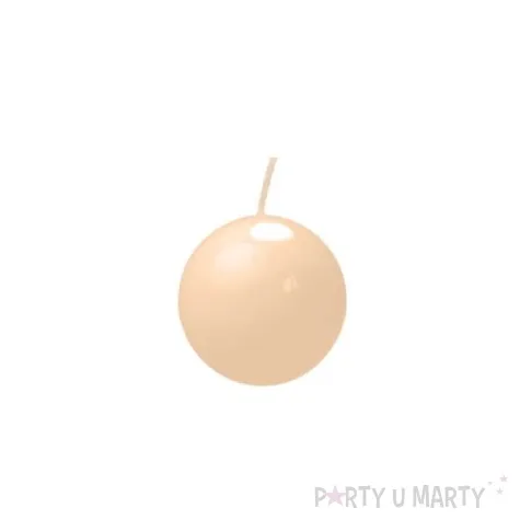 swieca kula fi 45 lakier jasny karmel 20 szt