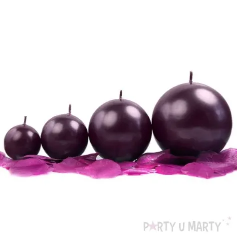 swieca kula fi 45 metalik sliwka 20szt 1 op