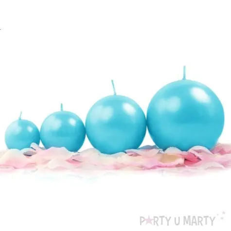 swieca kula fi 45 metalik turkus 20szt 1 op