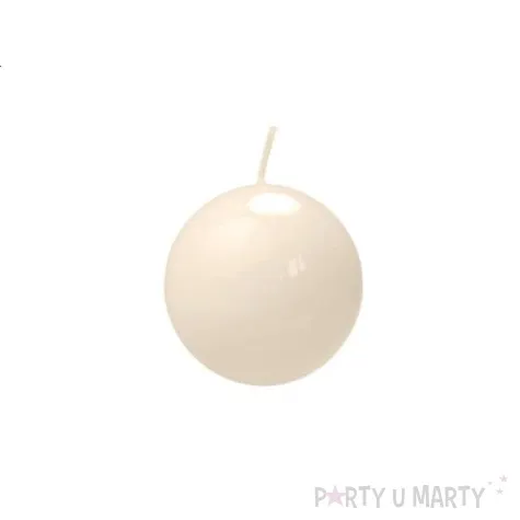 swieca kula fi 60 lakier ecru 10 szt