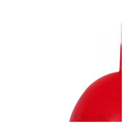 swieca kula fi 60 matowa czerwona 10 szt 1op