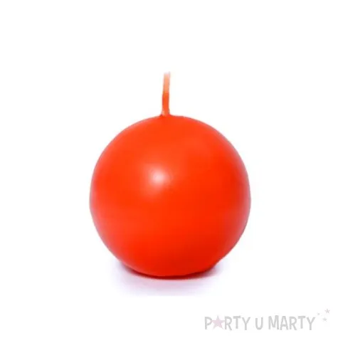 swieca kula fi 60 matowa pomaranczowa 10szt