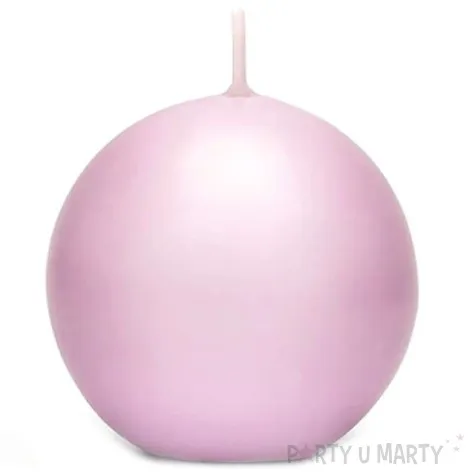 swieca kula fi 60 matowa rozowa 10 szt