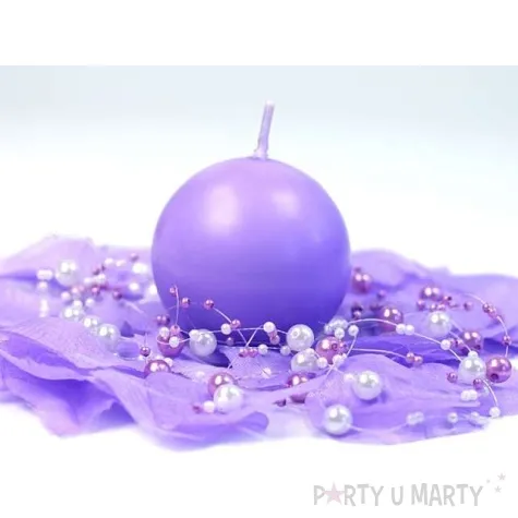 swieca kula fi 60 matowa wrzos 10 szt 1 op