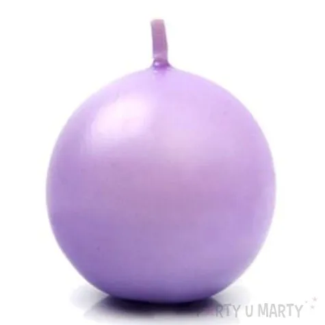 swieca kula fi 60 matowa wrzos 10 szt 1 op