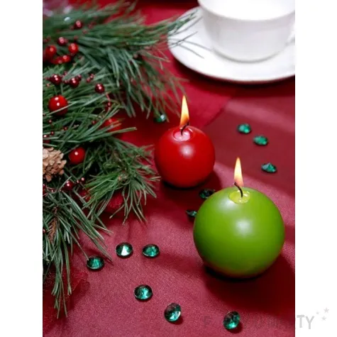 swieca kula fi 60 matowa zielona 10 szt 1 op