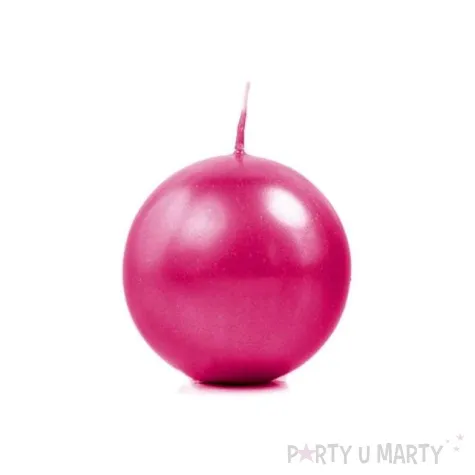 swieca kula fi 60 metalik amarant 10szt 1 op