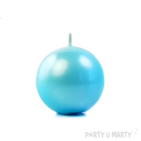 swieca kula fi 60 metalik turkus 10szt 1 op