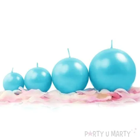 swieca kula fi 60 metalik turkus 10szt 1 op