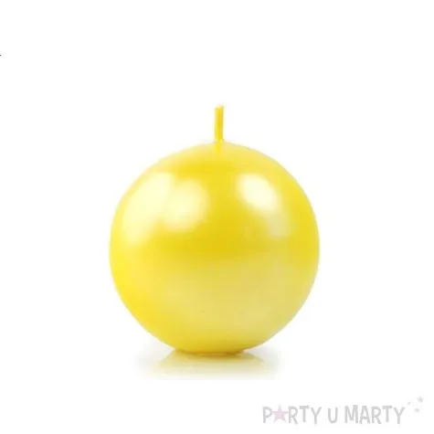 swieca kula fi 60 metalik zolty 10szt 1 op