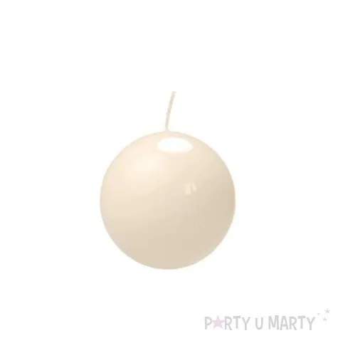 swieca kula fi 80 lakier ecru 6 szt