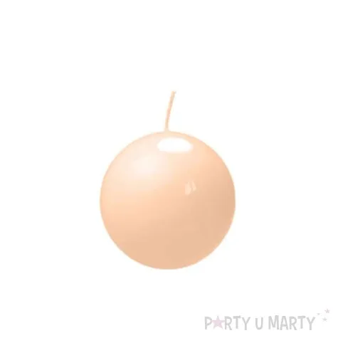 swieca kula fi 80 lakier jasny karmel 6 szt