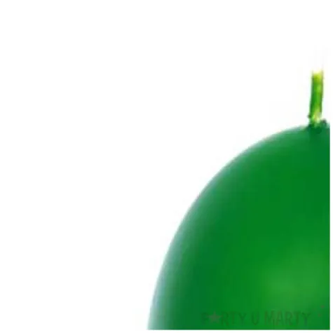 swieca kula fi 80 matowa zielona 6 szt 1 op