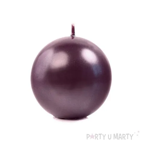 swieca kula fi 80 metalik sliwka 6 szt 1 op