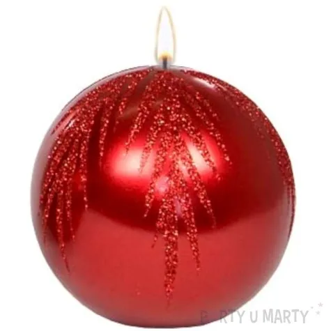 swieca kula galazki swierku czerwona adpal 80 mm