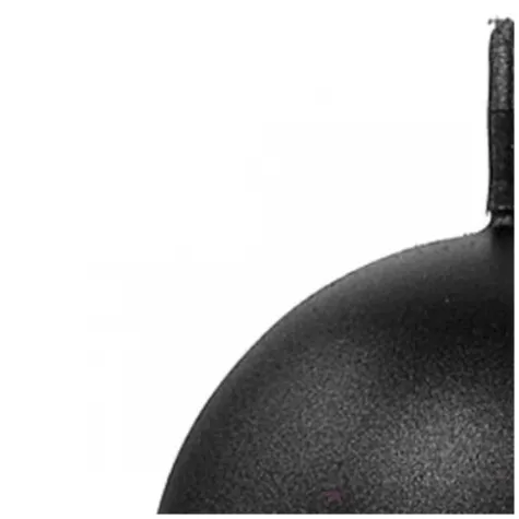 swieca kula metalik czarny partydeco 60 mm 10 szt