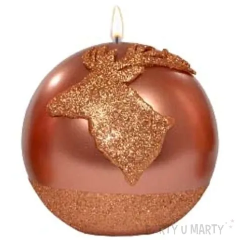 swieca kula renifer miedziana adpal 100 mm