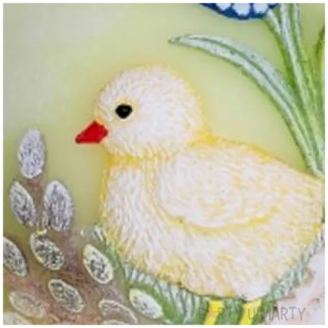 swieca kula z kurczakiem fi 80 seledynowa bartek candles