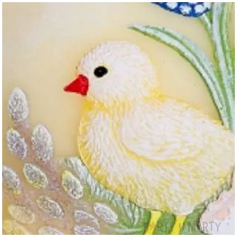 swieca kula z kurczakiem fi 80 zolta bartek candles