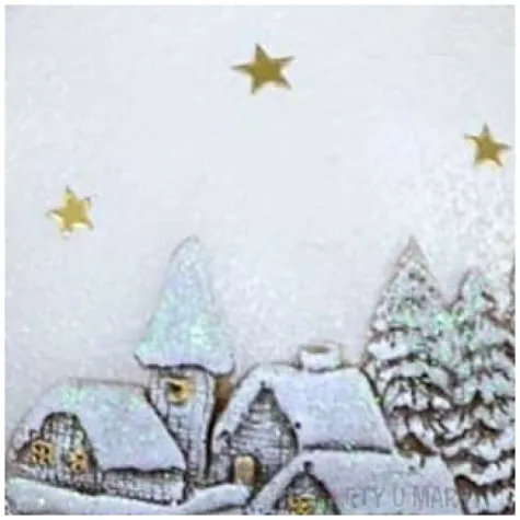 swieca kula zimowa wioska bialo brazowa adpal 100 mm