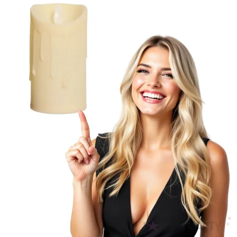 swieca led classic kremowa guirca 110 mm