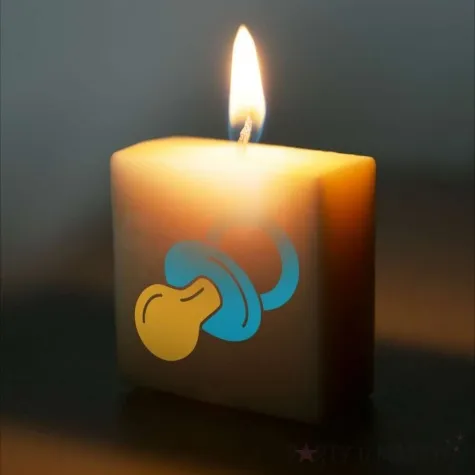 swieca literki i znaki smoczek bad boy bialy pd party 40x20 mm