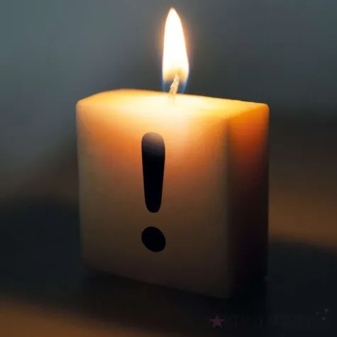 swieca literki i znaki wykrzyknik bialy pd party 40x20 mm