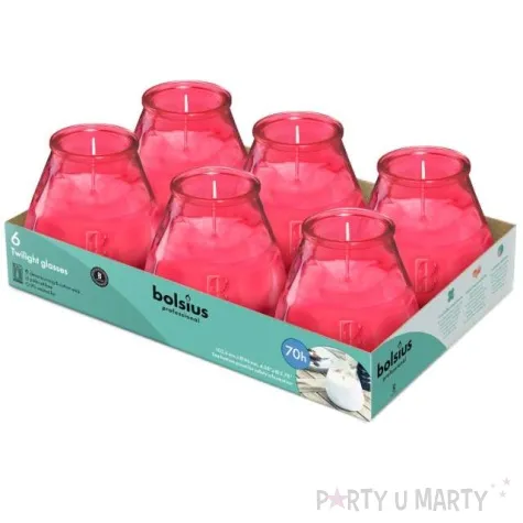 swieca ogrodowa twilight rozowa bolsius 104 96 mm 70h