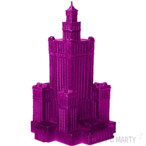 swieca palac kultury xxl rozowy metalik candellana