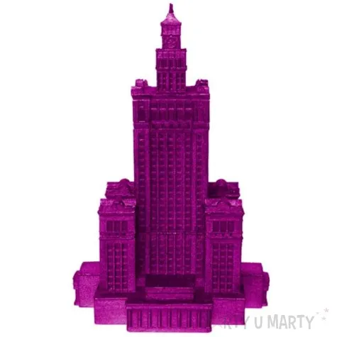 swieca palac kultury xxl rozowy metalik candellana