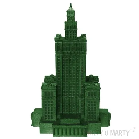 swieca palac kultury xxl zielony metalik candellana