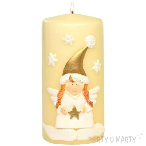 swieca pienkowa aniolek kremowa adpal 120 60 mm