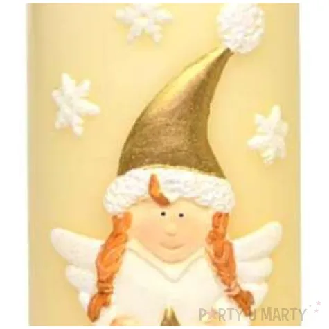 swieca pienkowa aniolek kremowa adpal 120 60 mm