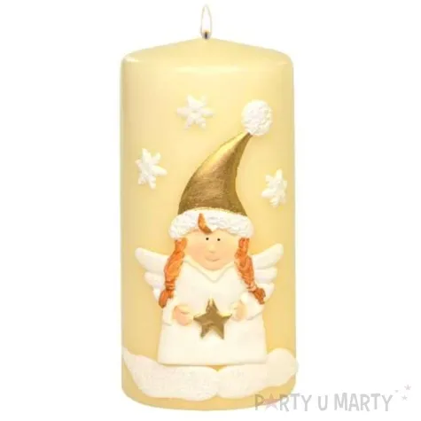 swieca pienkowa aniolek kremowa adpal 150 70 mm