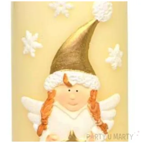 swieca pienkowa aniolek kremowa adpal 150 70 mm